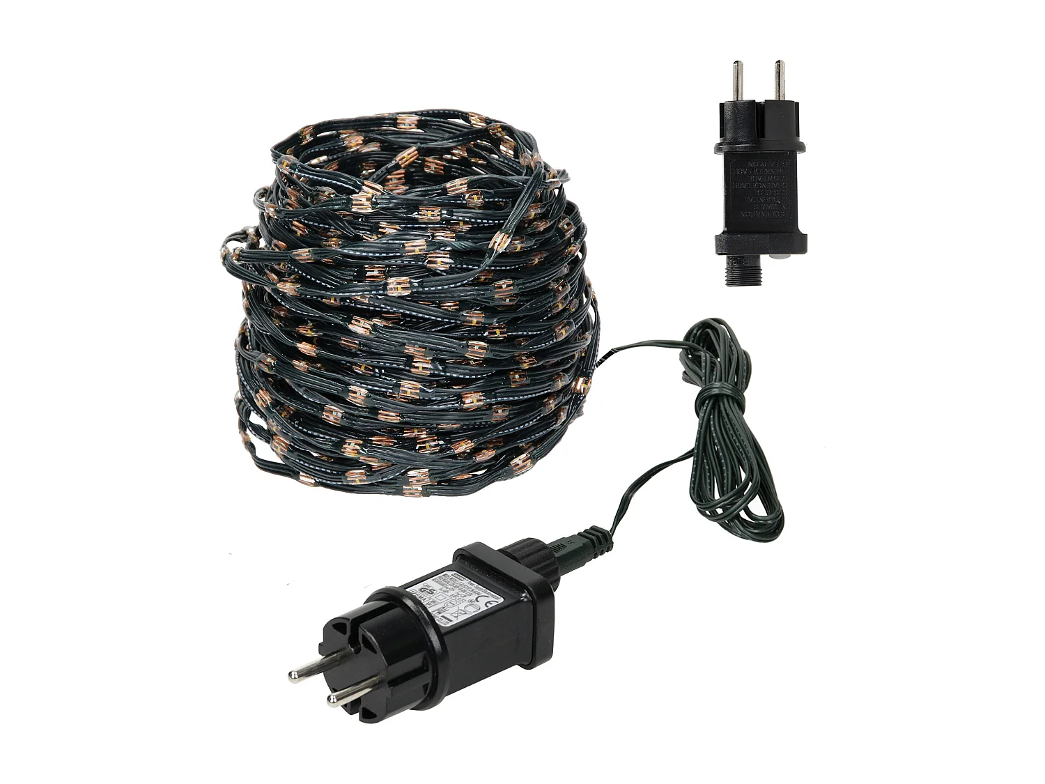 Cadena de luces de hada 800 LEDs blanco cálido 24m decoración navideña guirnalda