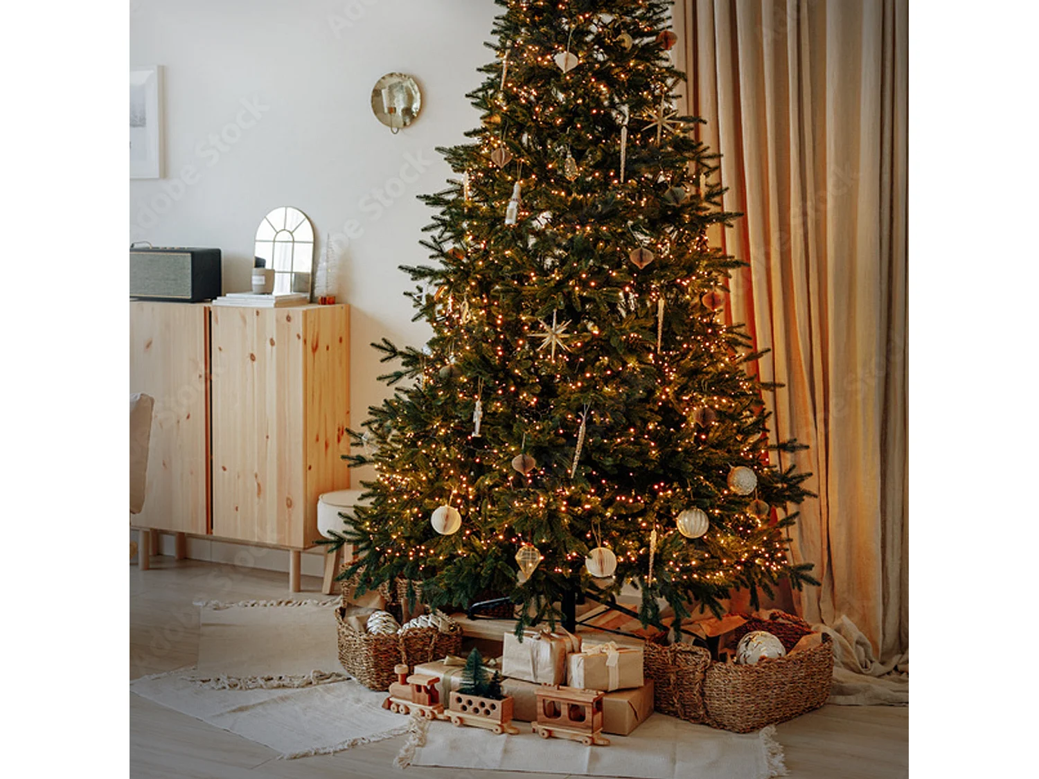 Cadena de luces de hada 800 LEDs blanco cálido 24m decoración navideña guirnalda