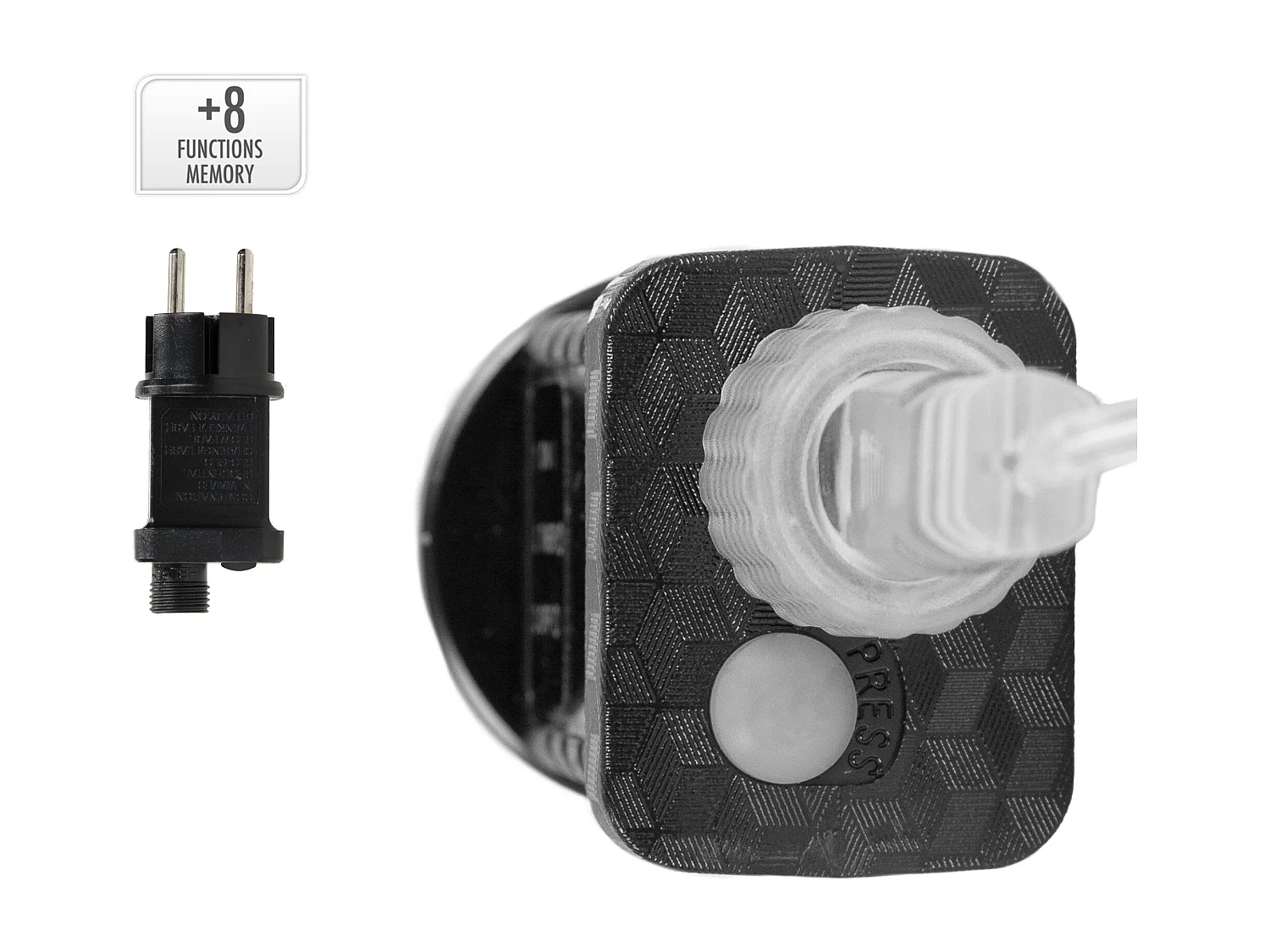 Tenda luminosa natalizia 138 LED fiocco di neve bianco caldo timer e 8 funzioni