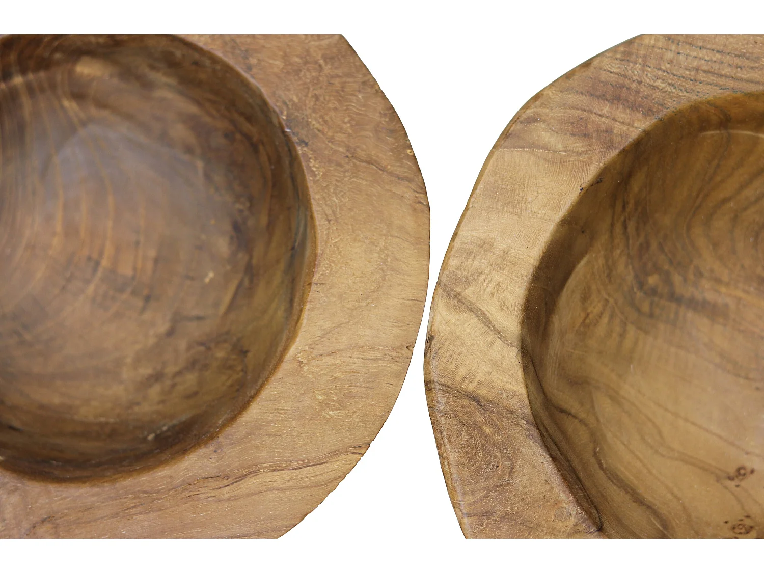 Corbeille à fruits petite - naturel - teck - ø20-27x6-10 cm