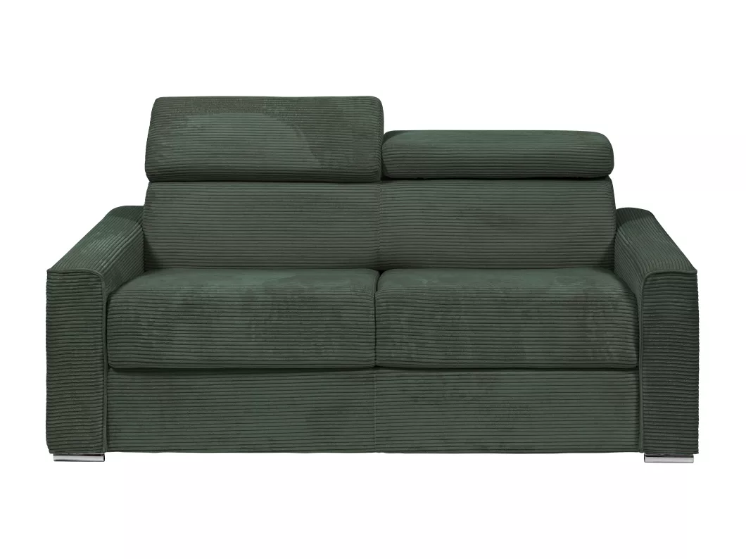 Kauf Unique Schlafsofa mit Matratze 3-Sitzer - Liegefläche 140 cm - Matratze 22 cm - Cord - Grün - VIZIR