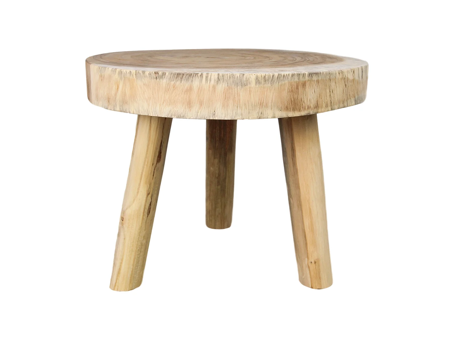Table basse - ø40 cm - munggur - Naturel