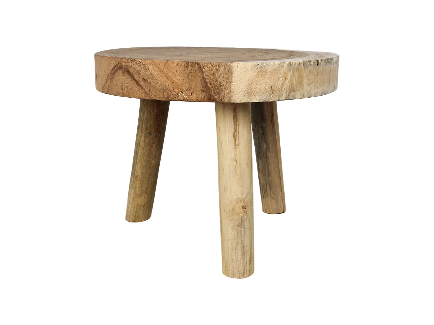 Table basse - ø40 cm - munggur - Naturel