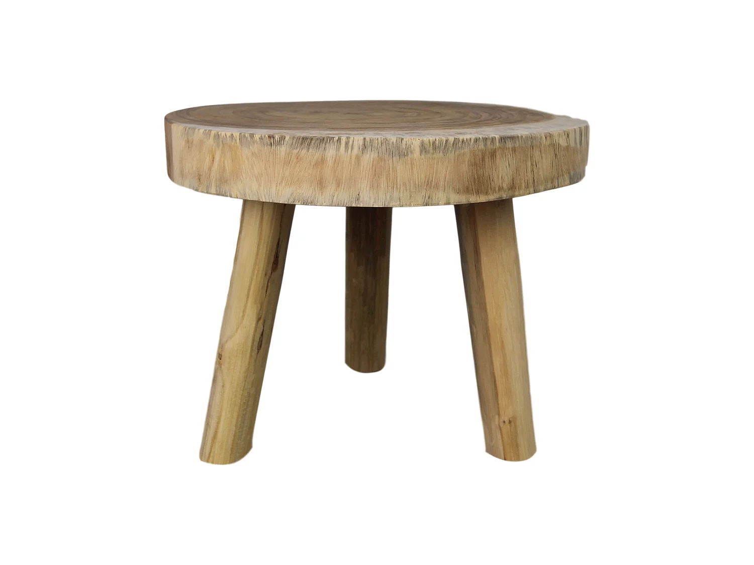 Table basse - ø40 cm - munggur - Naturel