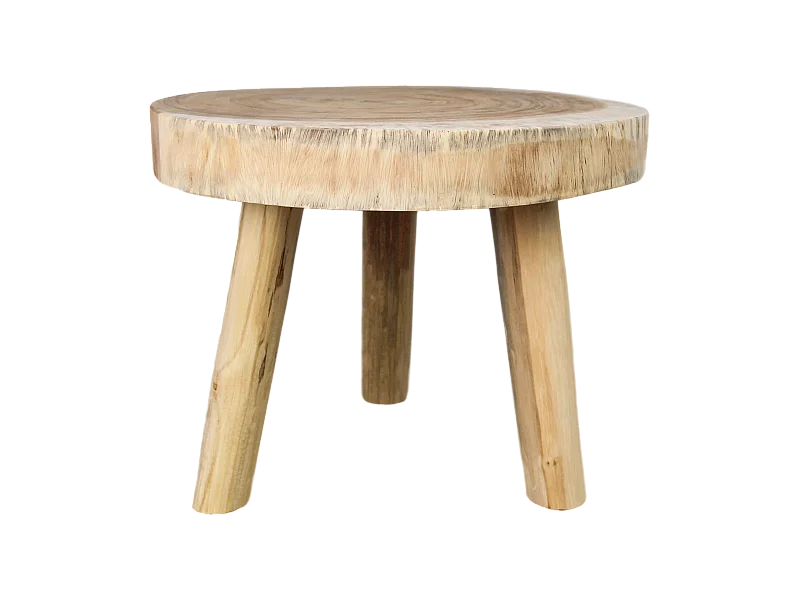 Table basse - ø40 cm - munggur - Naturel