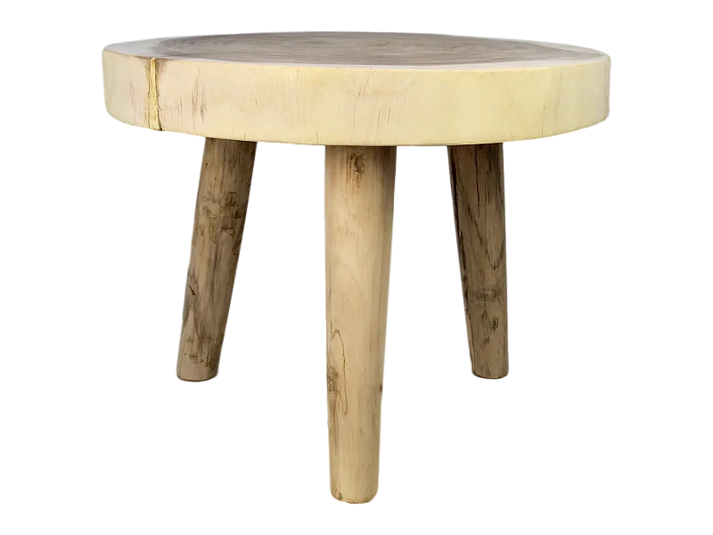 Table basse - ø50 cm - munggur - Naturel