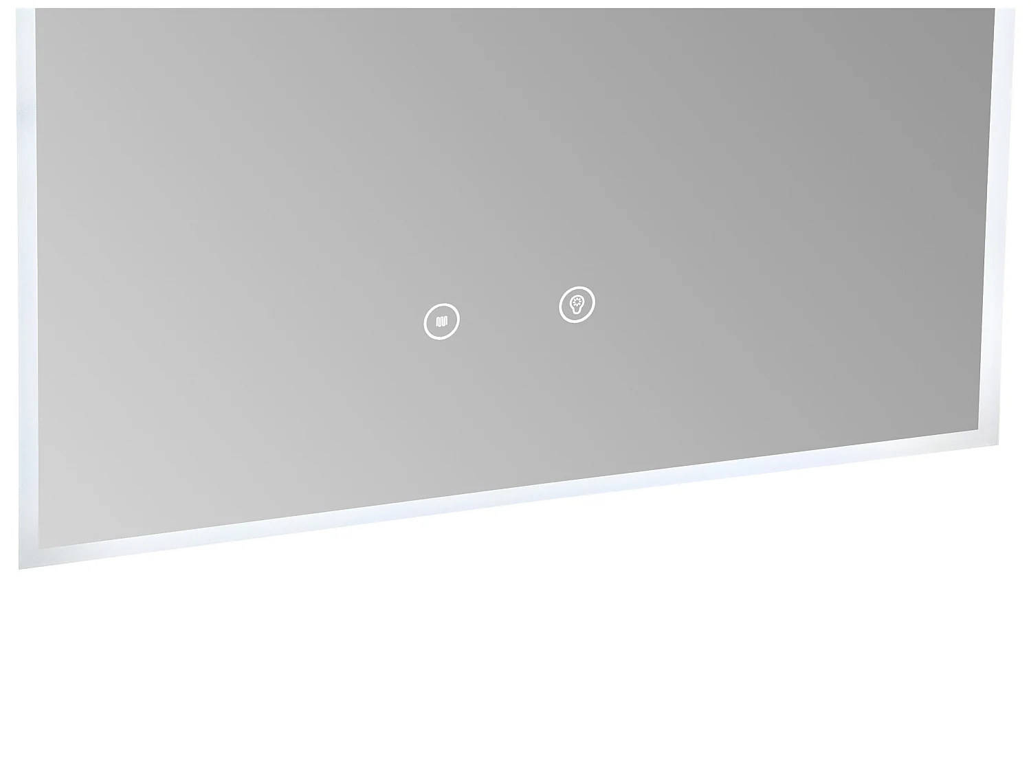 Lot de 2 miroirs de salle de bain en arche anti buée avec leds - L50 x H80 cm - ARCADI