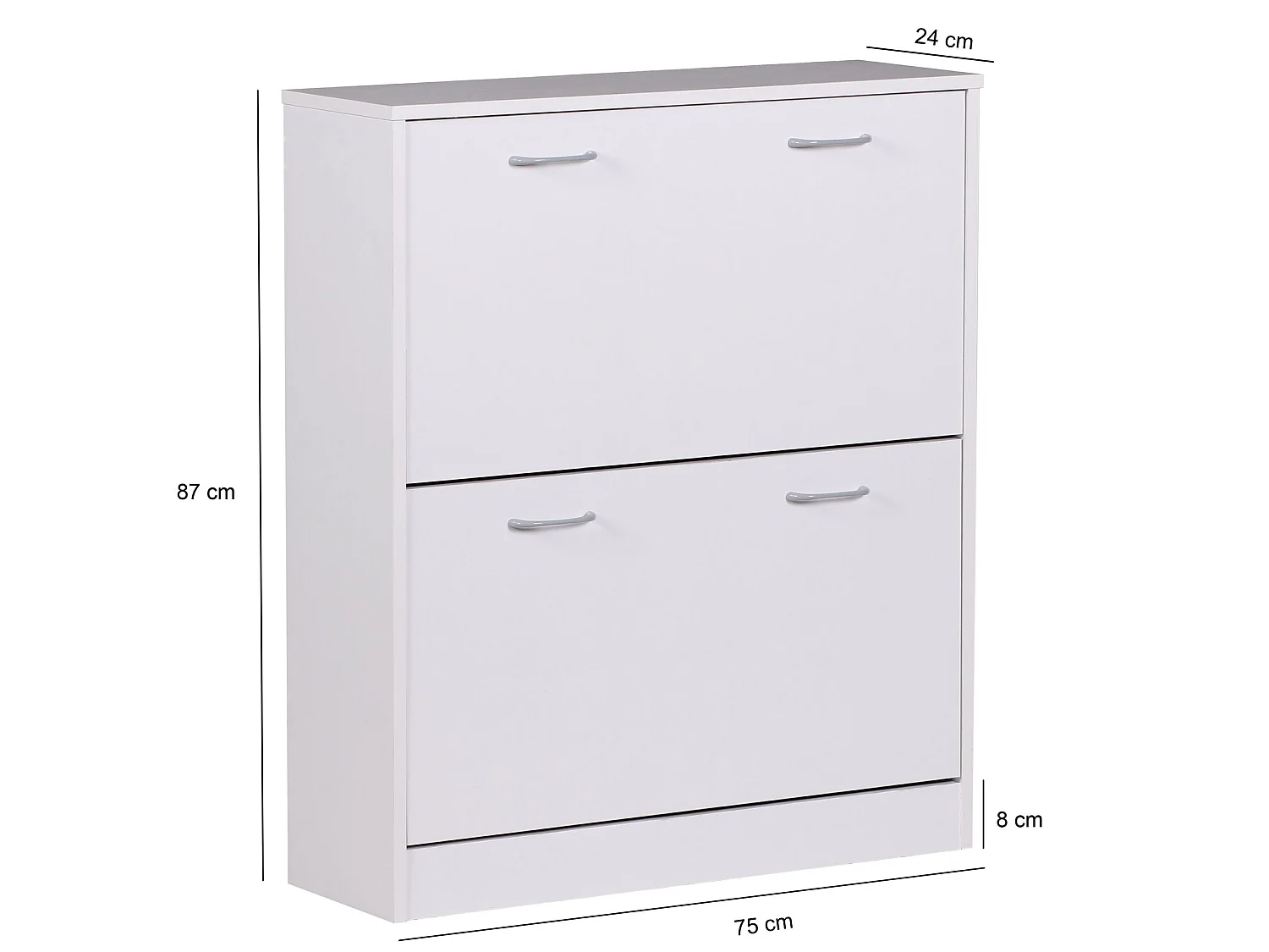 Armoire à chaussures Bois 75x87x24 cm Étagère à chaussures 20 paires