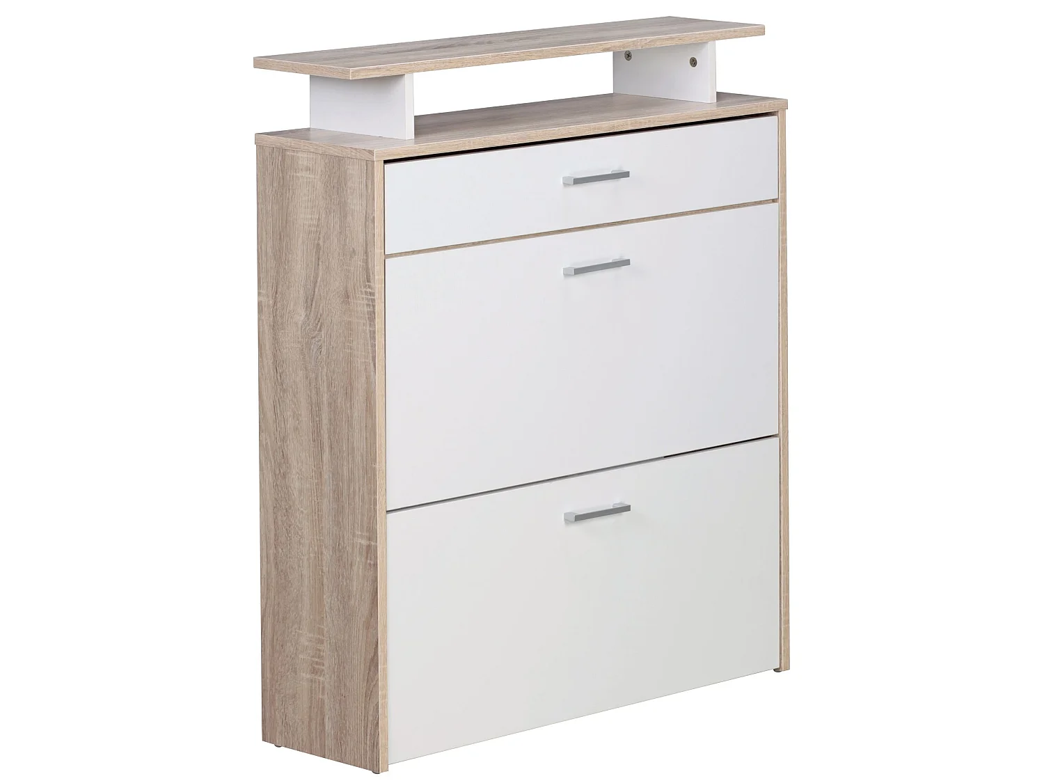 Schuhkipper Schuhschrank Schuhregal 16 Paar Schuhe + Ablage + Schublade