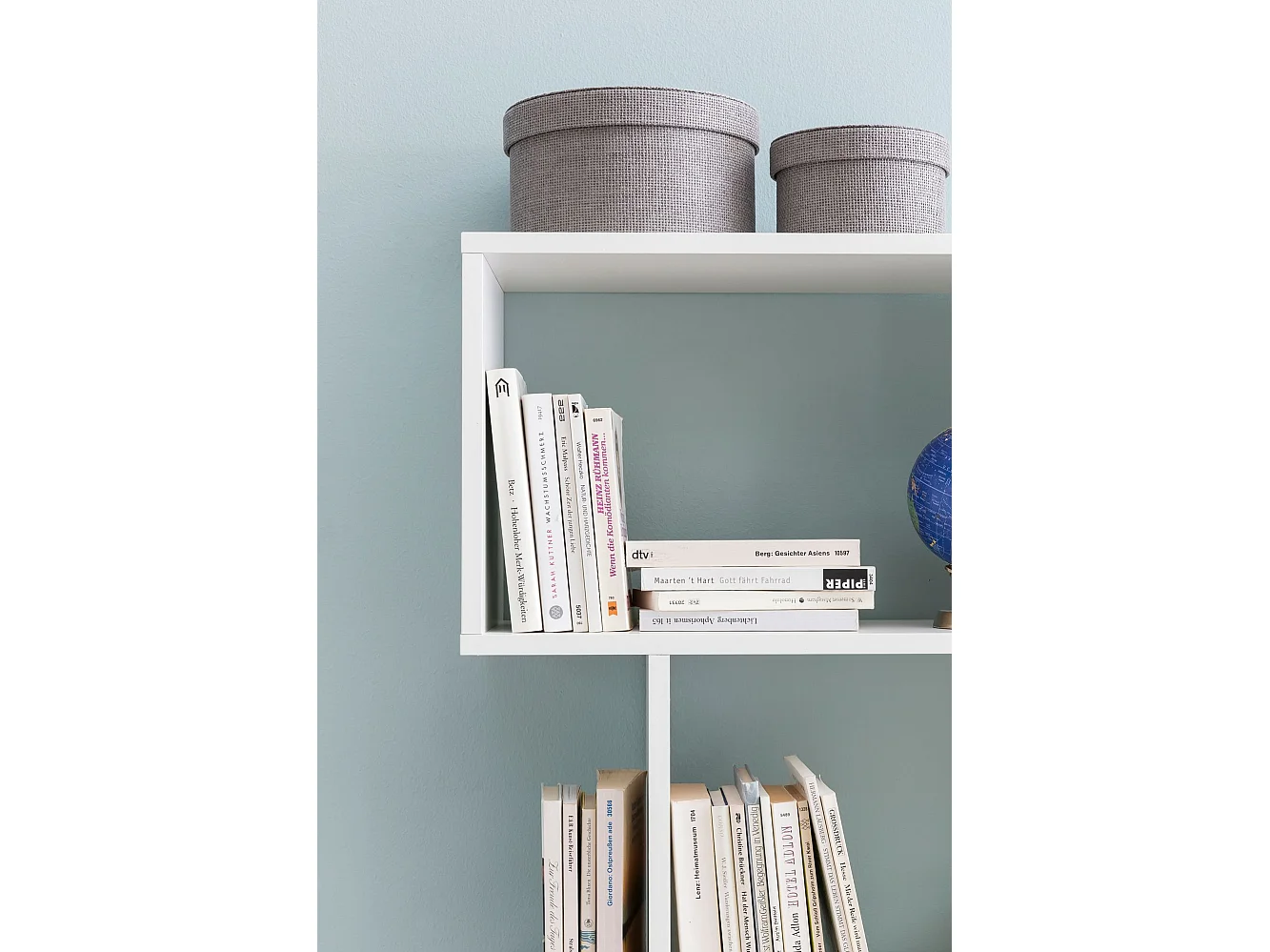 Libreria Bianca 70x190,5x23,5 cm Moderna Scaffale Cameretta Mensola