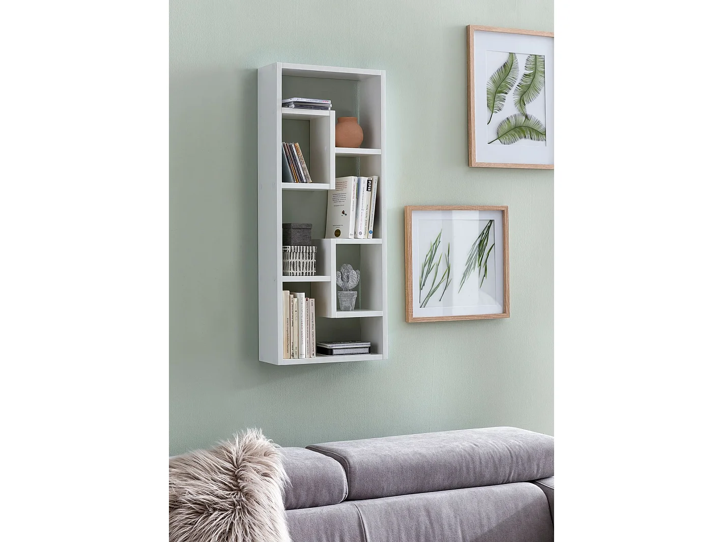 Wandregal Hängeregal 36 x 90 x 13,5 cm Holz Wandboard Dekoregal Modern