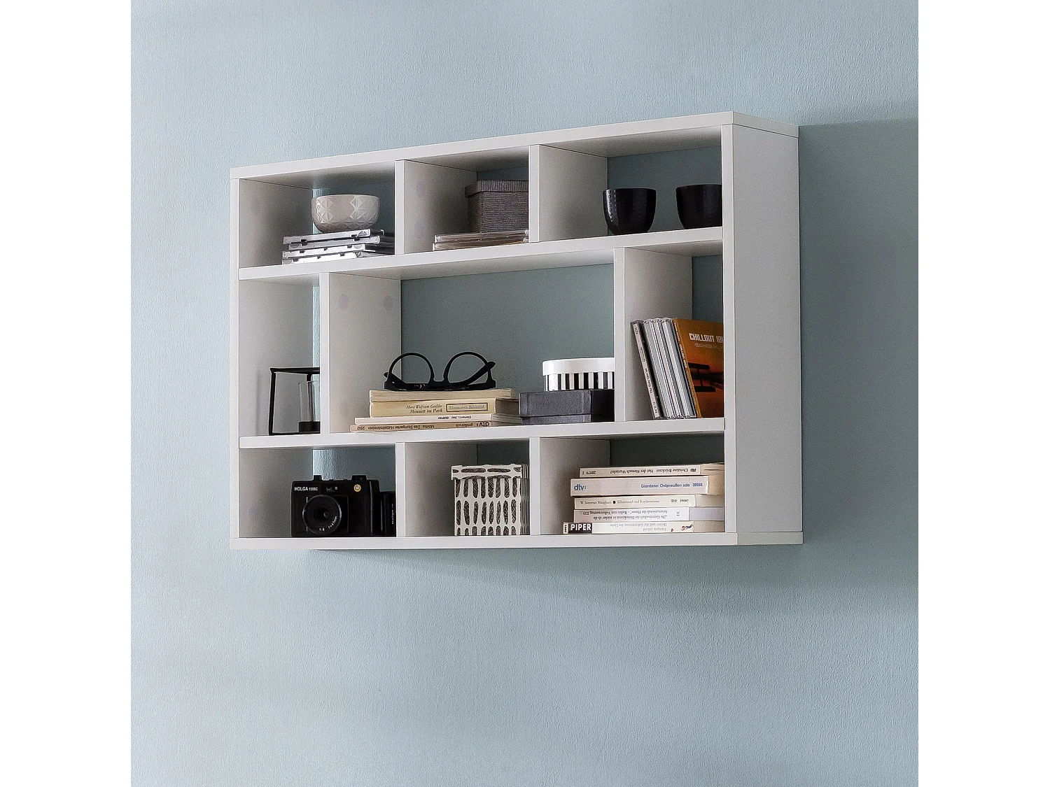 Wandregal SV51844 Hängeregal Wandboard Holz Bücherregal Klein Modern