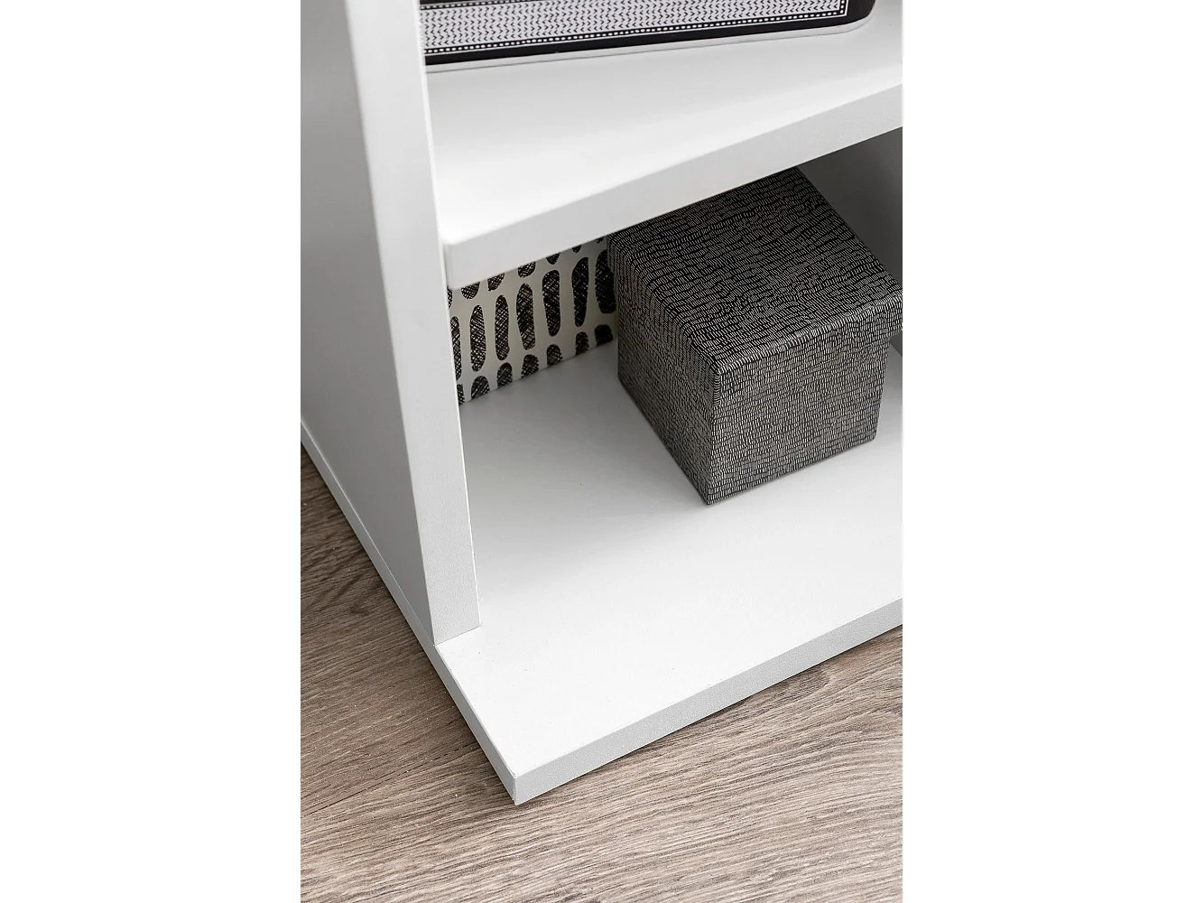 Libreria Scaffale a Colonna 21x91x25,5 cm Mensola per Libri Bianca