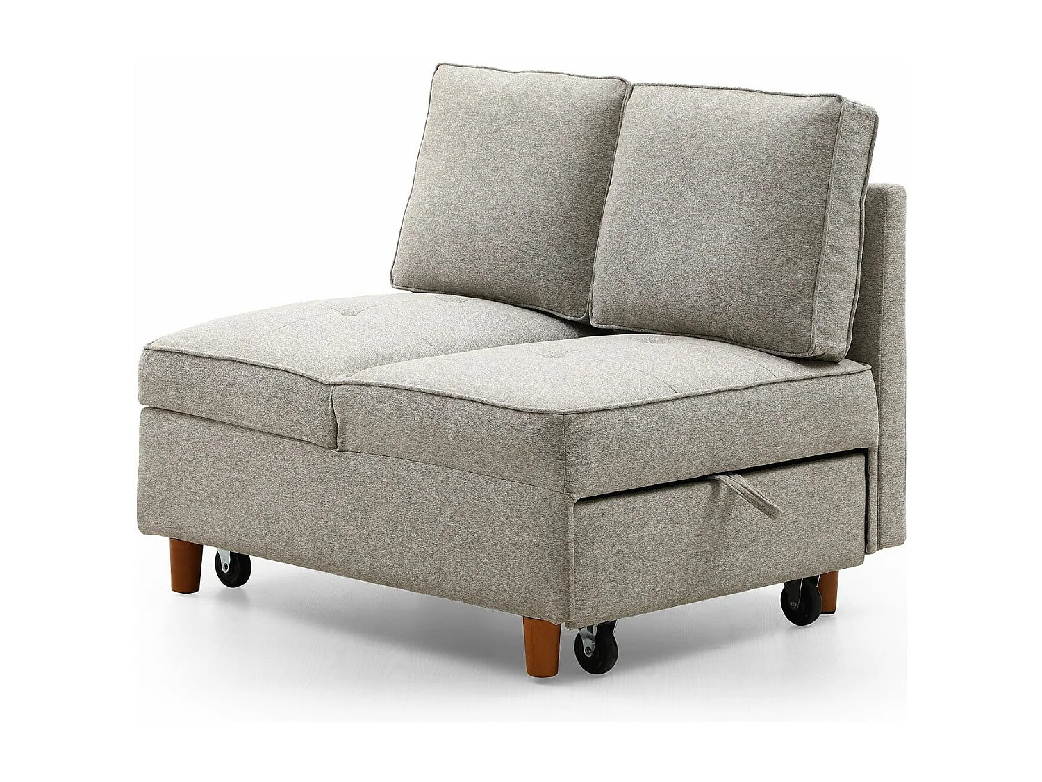 Banquette 2 places convertible Zinez Tissu Beige