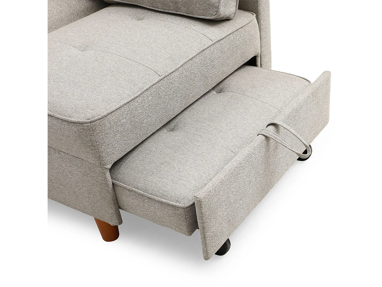 Banquette 2 places convertible Zinez Tissu Beige