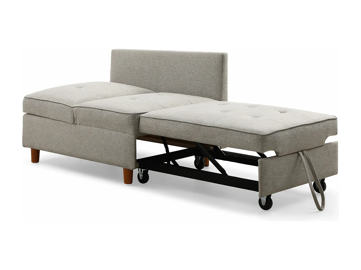 Banquette 2 places convertible Zinez Tissu Beige