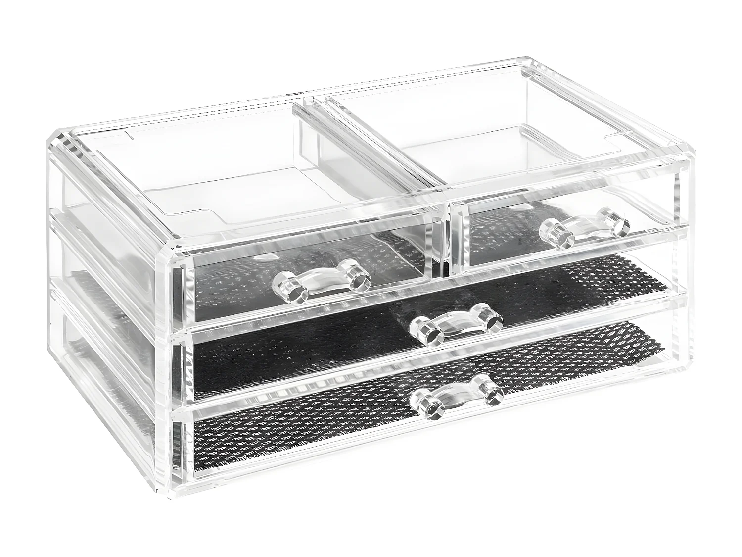Boite à Bijoux 4 Tiroirs "Beauty" 24cm Transparent