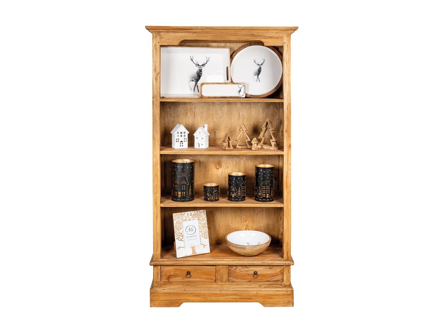 Photophores en métal noir et doré Maison (lot de 4)