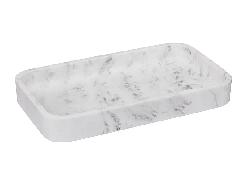 Plateau de Rangement Design "Léa" 19cm Blanc