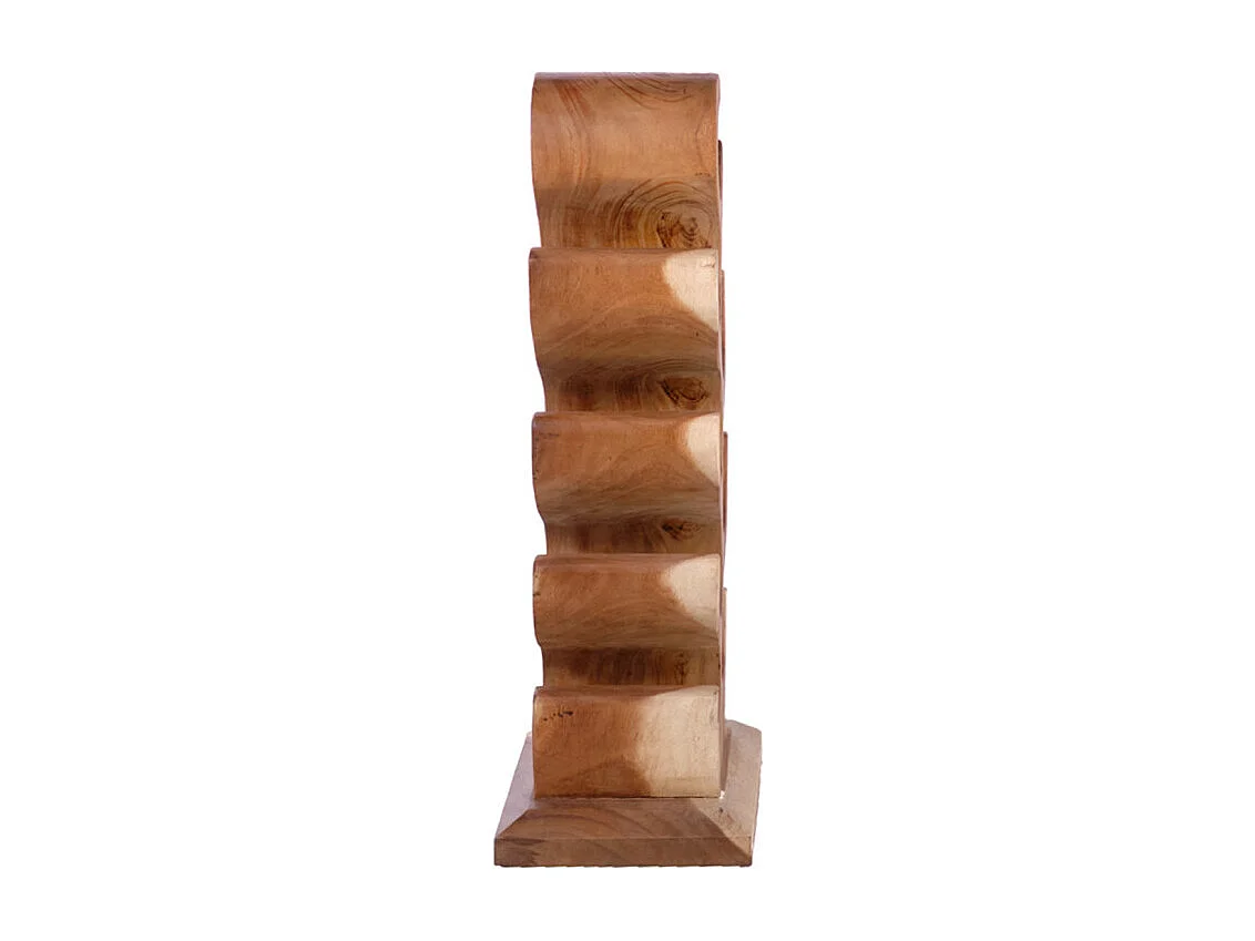 Porte bouteille en bois de suar H.77 cm 8 espaces de stockage - WINE