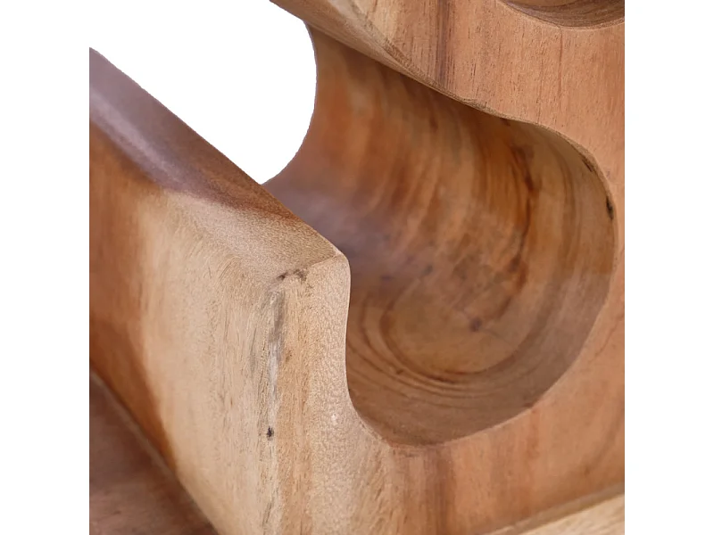 Porte bouteille en bois de suar H.77 cm 8 espaces de stockage - WINE