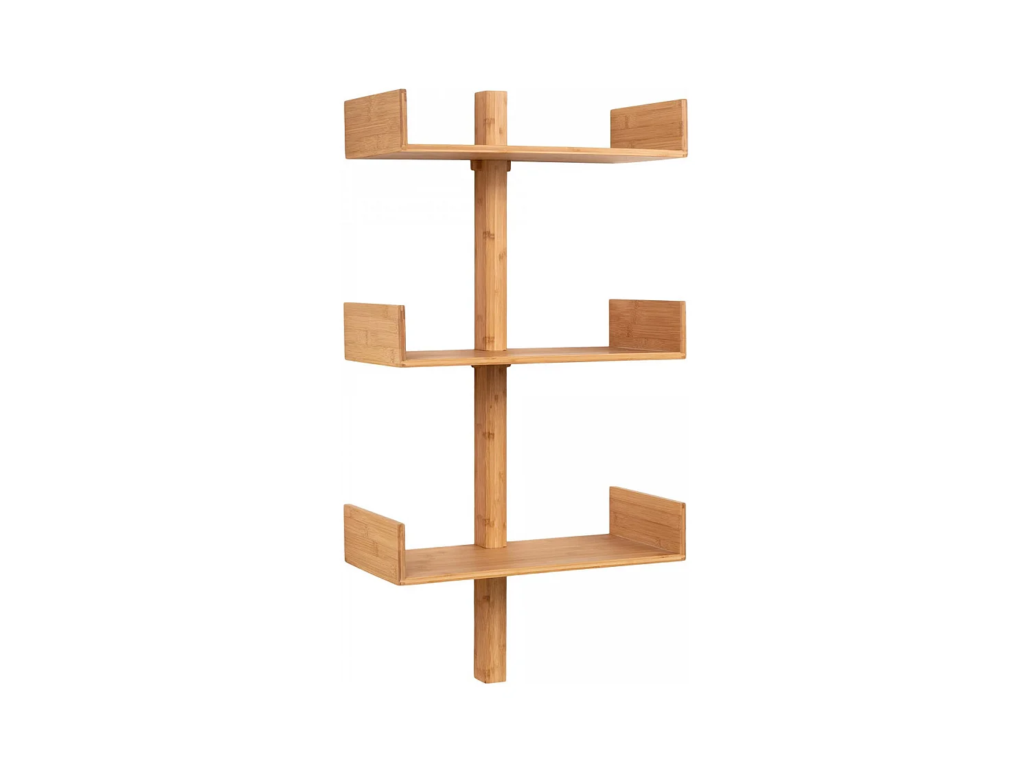 BALANCE - Etagère Murale 3 Niveaux en Bambou