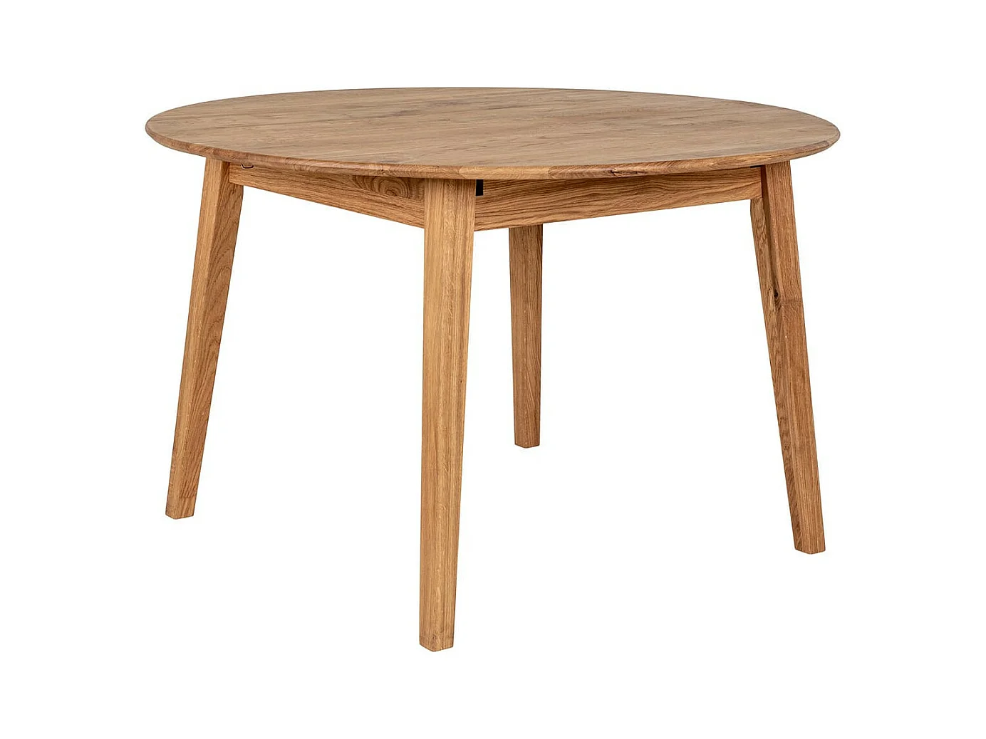 WOODY - Table de Repas 4 à 6 personnes en Chêne Clair  avec Rallonge "Papillon" intégrée