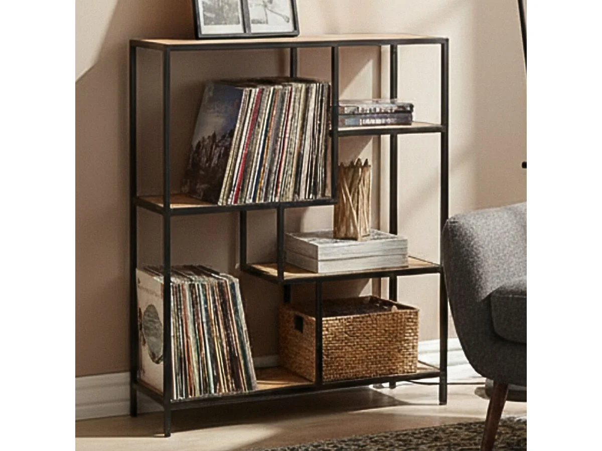 VARUA - Etagère 5 Niveaux en Manguier Massif