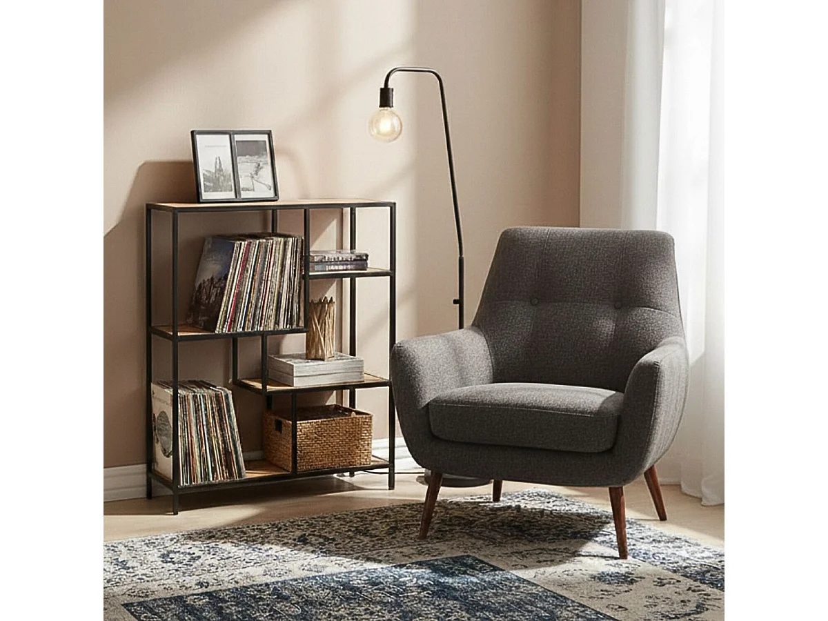 VARUA - Etagère 5 Niveaux en Manguier Massif