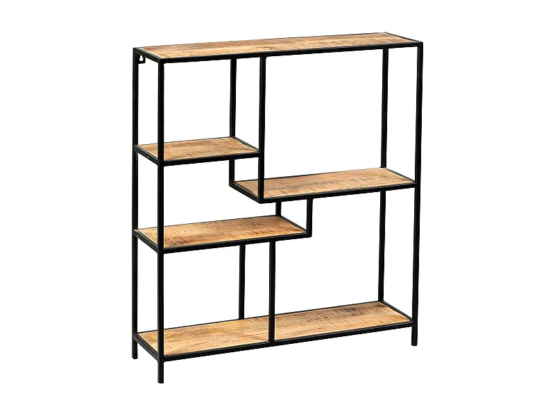 VARUA - Etagère 5 Niveaux en Manguier Massif