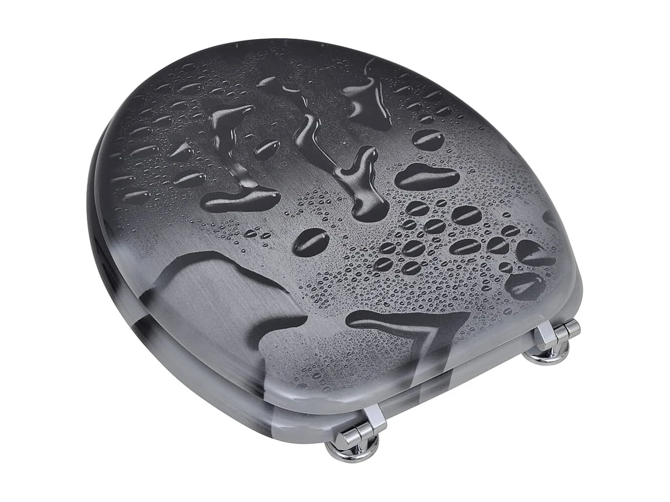 Conjunto de dois assentos com tampa de sanita com tampa em forma de lágrima em MDF 02_0002952