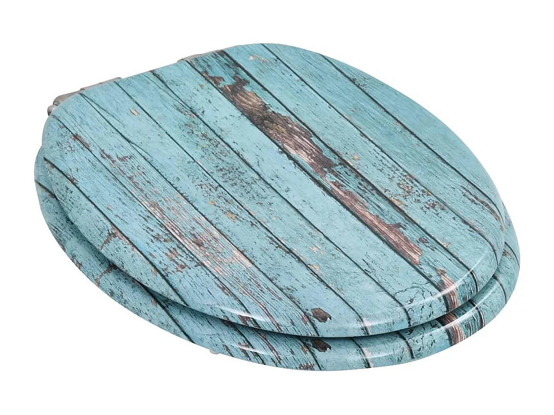 Lot de 2 sièges effet bois marron 42.5 x 35.8 x 5 cm 02_0002967