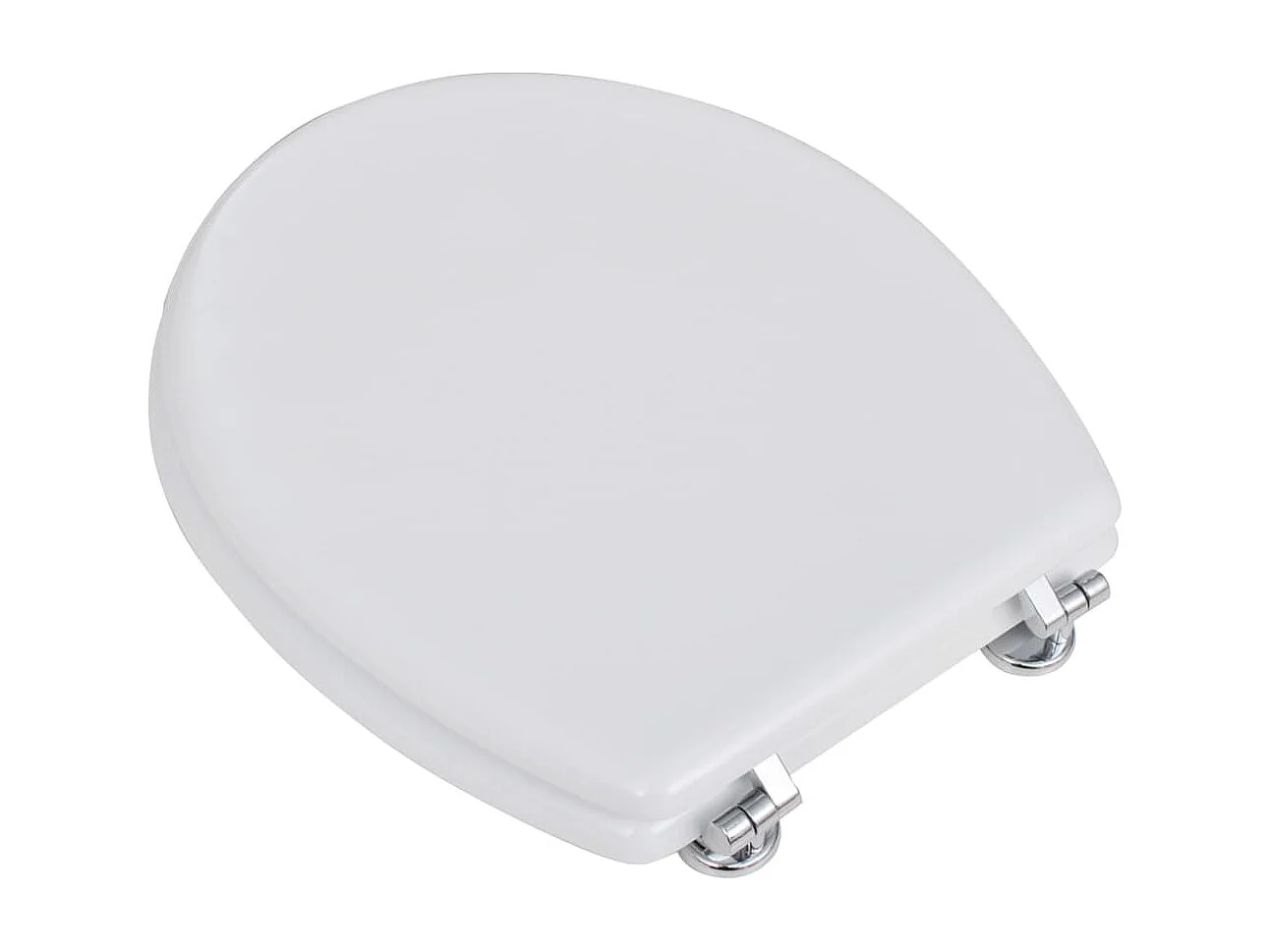 Lot de deux sièges effet bois blanche 45 x 36 x 5 cm 02_0002944