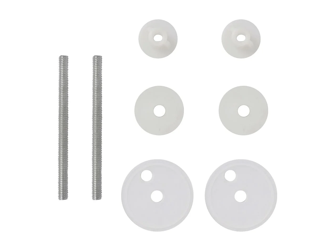 Conjunto de dois assentos com tampo de sanita com revestimento em MDF branco 02_0002944