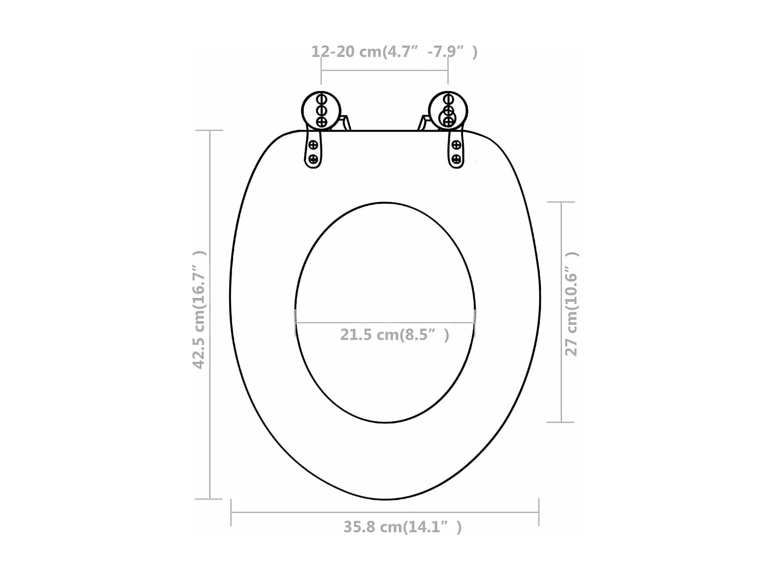 Conjunto de dois assentos com tampo de sanita com revestimento em MDF branco 02_0002944