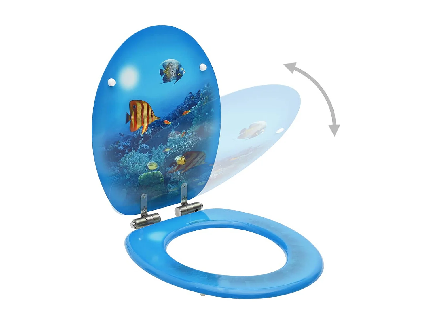 Siège WC avec couvercle effet bois 43.7 x 37.8 x 5.3 cm 02_0002936