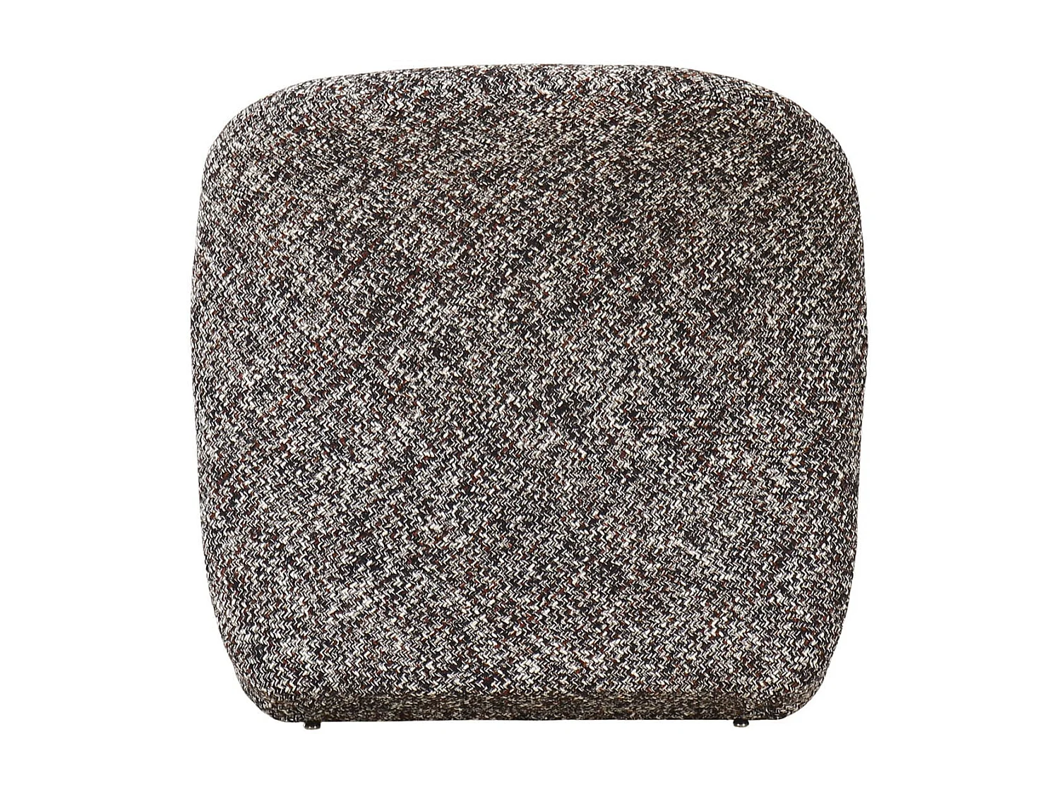 ALFREDO - Fauteuil Tissu Maille Chinée Marron