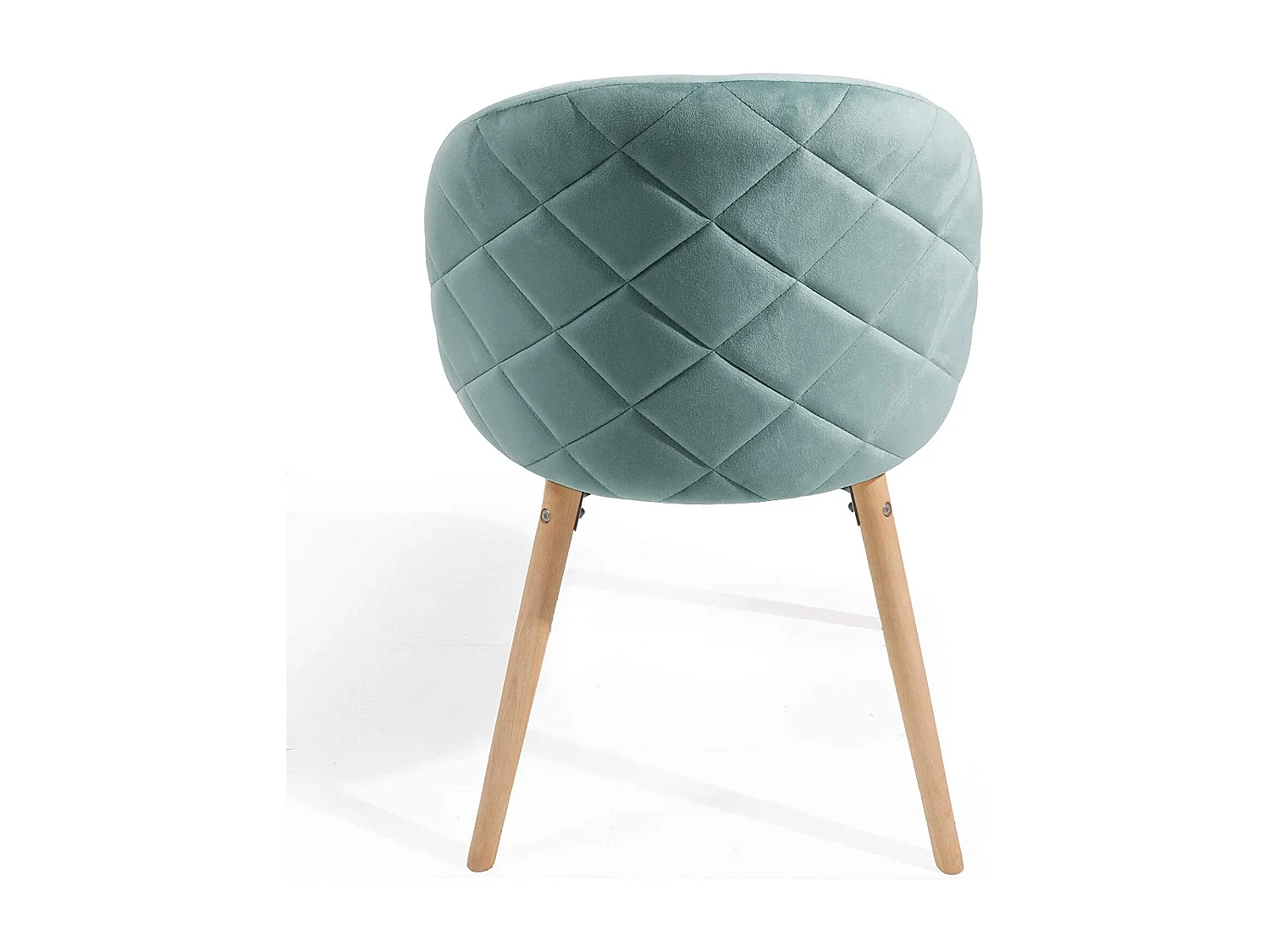 Lot de 2 chaises de salle à manger en velours pieds en bois hêtre style moderne chaise scandinave pour salon chambre cuisine bureau turquoise 01_0000153