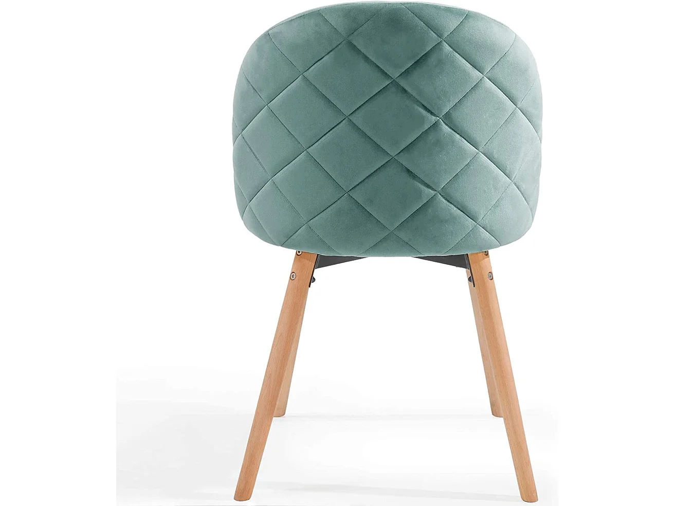 Lot de 4 chaises de salle à manger en velours pieds en bois hêtre style moderne chaise scandinave pour salon chambre cuisine bureau turquoise 01_0000154