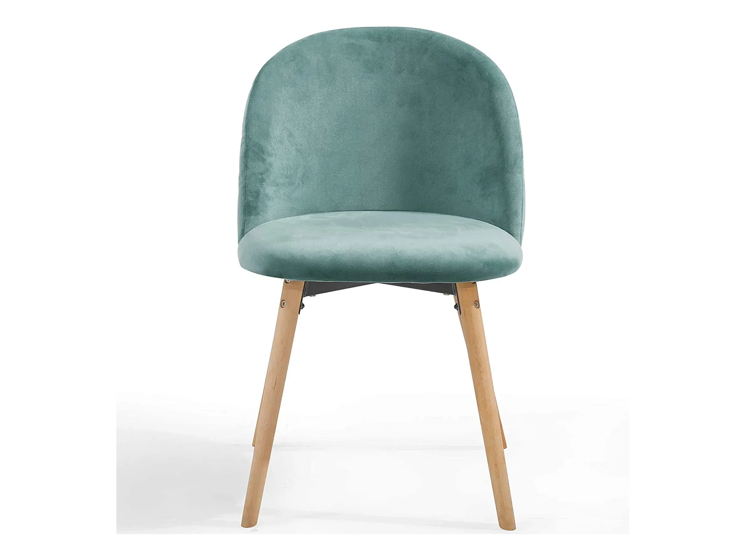 Lot de 4 chaises de salle à manger en velours pieds en bois hêtre style moderne chaise scandinave pour salon chambre cuisine bureau turquoise 01_0000154