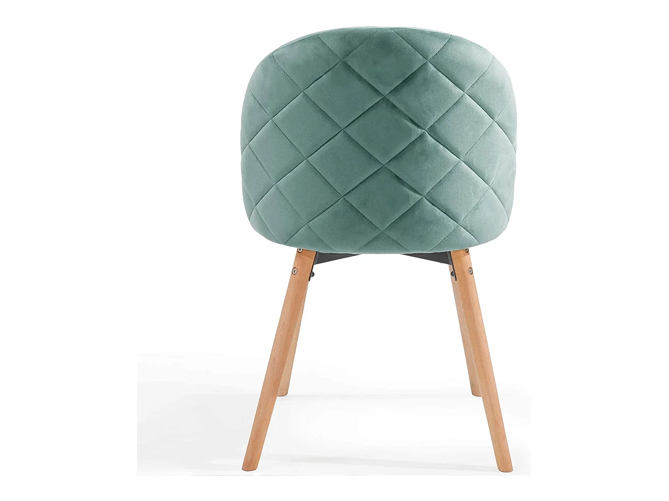 Lot de 4 chaises de salle à manger en velours pieds en bois hêtre style moderne chaise scandinave pour salon chambre cuisine bureau turquoise 01_0000154