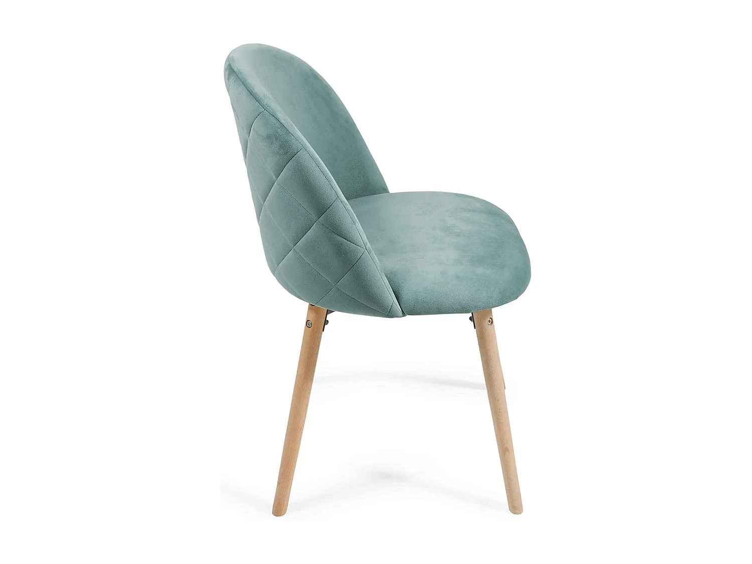 Lot de 8 chaises de salle à manger en velours pieds en bois hêtre style moderne chaise scandinave pour salon chambre cuisine bureau turquoise 01_0000156