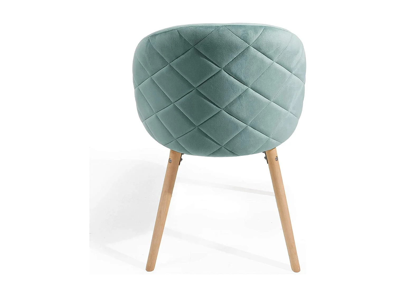 Lot de 8 chaises de salle à manger en velours pieds en bois hêtre style moderne chaise scandinave pour salon chambre cuisine bureau turquoise 01_0000156