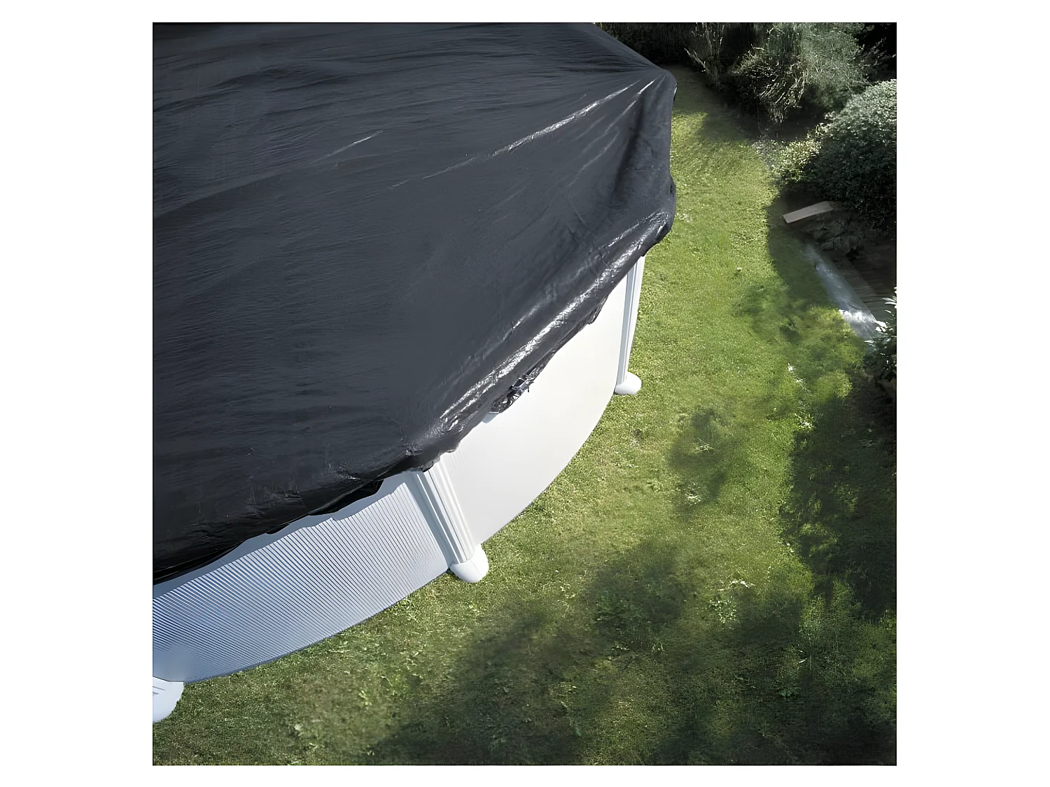 Bâche d'hivernage 180 g/m² pour piscine acier ronde Ø 4,80 m - Gré