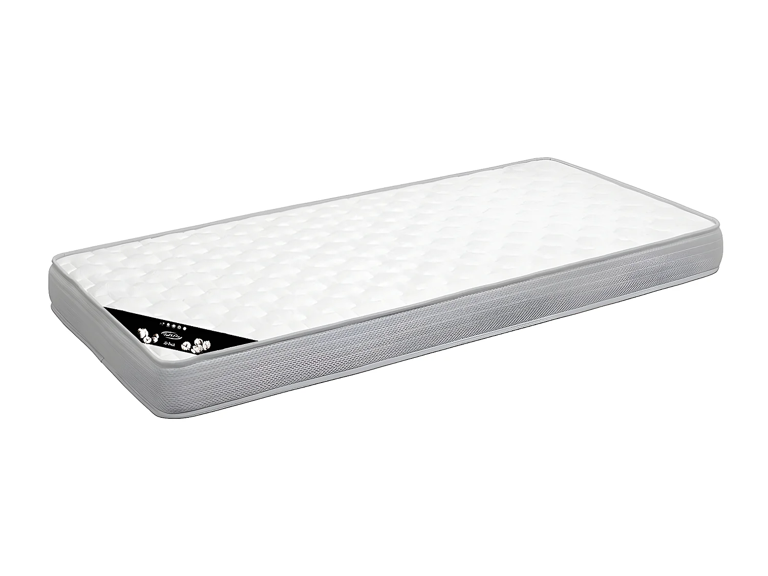 Pack lit banquette gigogne avec matelas 90x200 cm bois massif bois COBI