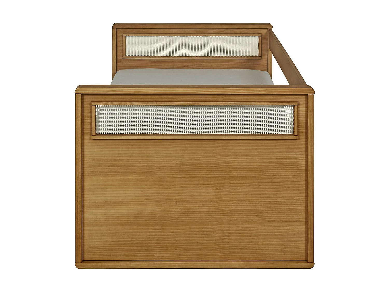 Lit banquette gigogne 90x190 cm bois massif bois COBI