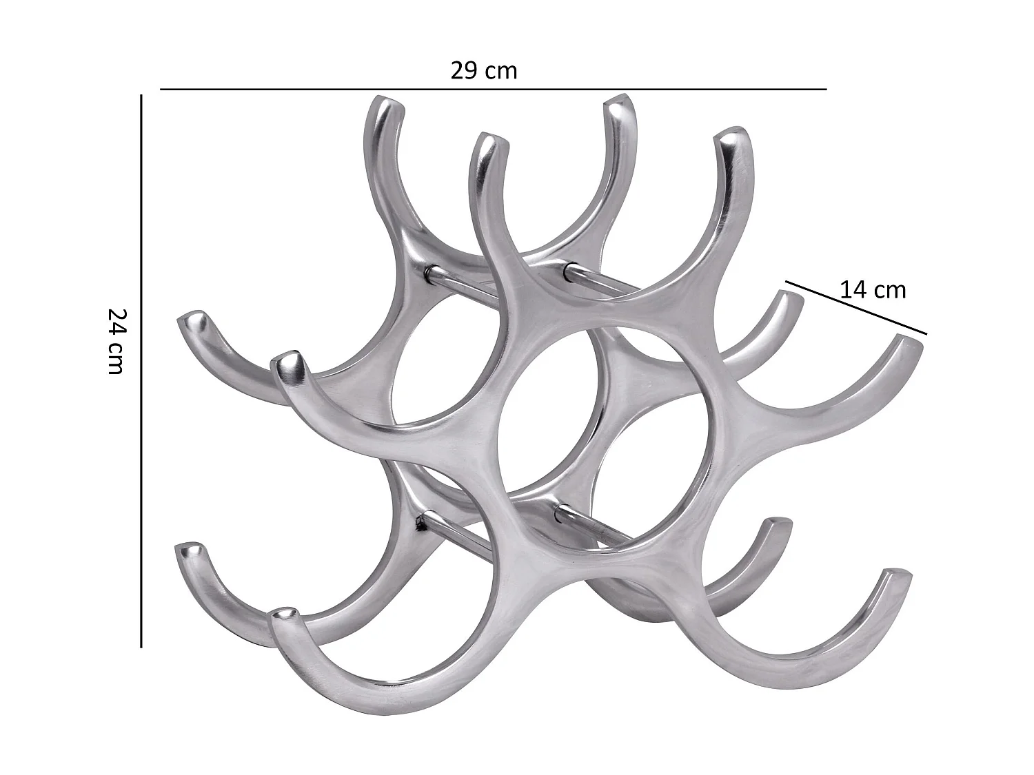 Casier à vin Métal 29x24x14 cm Casier à bouteilles Range bouteilles Vin