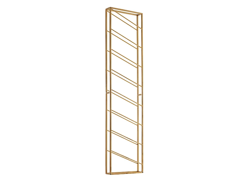 Portabottiglie da Parete in Metallo 36x150x8cm Mensola Porta Vino Grande