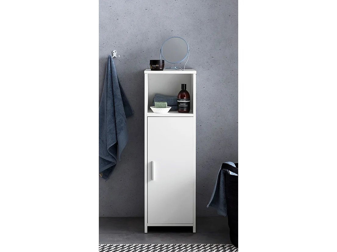 FinBuy Armoire de toilette 30x95,5x30cm Meubles de salle de bain Étagère Moderne