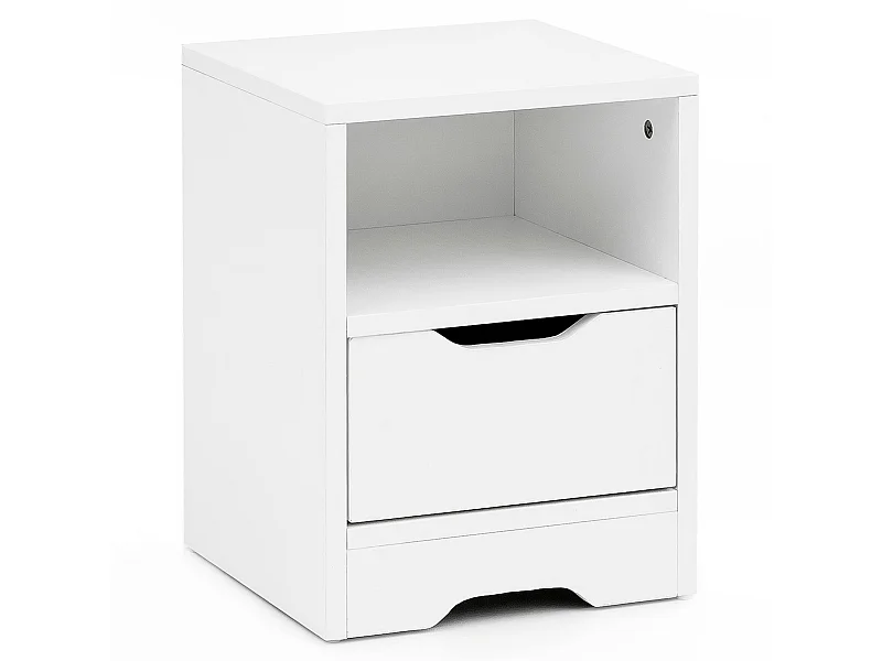 Comodino Camera da Letto 31x43x31 cm Moderno Tavolino con Cassetto